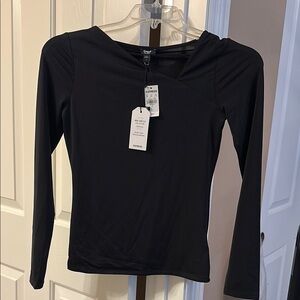 NWT Express Black Women's Body Contour Top sz s